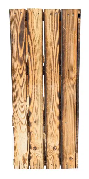 Holzkisten-Regal-Geflammt-Hochschrank-mit 2 Böden
